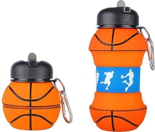 Dake 550ml Basketbol Şeklinde Çocuk Su Matarası - Turuncu