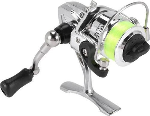 Mini 100 Cep Iplik Balıkçılık Reel Olta Takımı Küçük Iplik Makarası 4.3:1 Metal Tekerlek