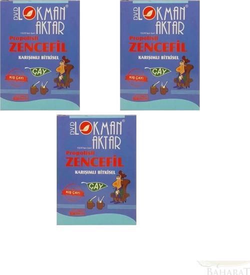 Propolisli Zencefil Karışımlı Çay 3 x 100 Gr, Lokman Aktar