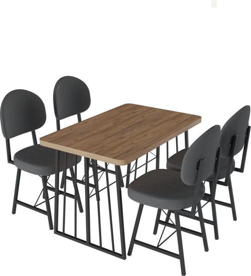 Star Yemek Masası 4 Stil Sandalyeli Takım 1265