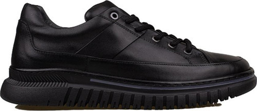 Siyah Charisma Leather Erkek Bağcıklı Casual Ayakkabı