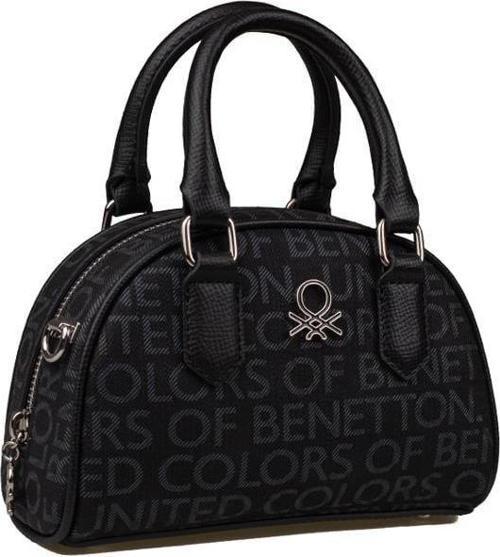 Siyah Mini Boy Monogram Eskitme Kadın El Çantası BNT1602