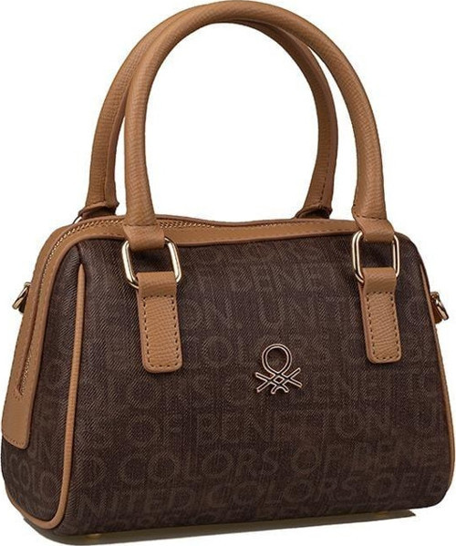 Kahverengi Monogram Eskitme Kadın Kol Çantası BNT 1613