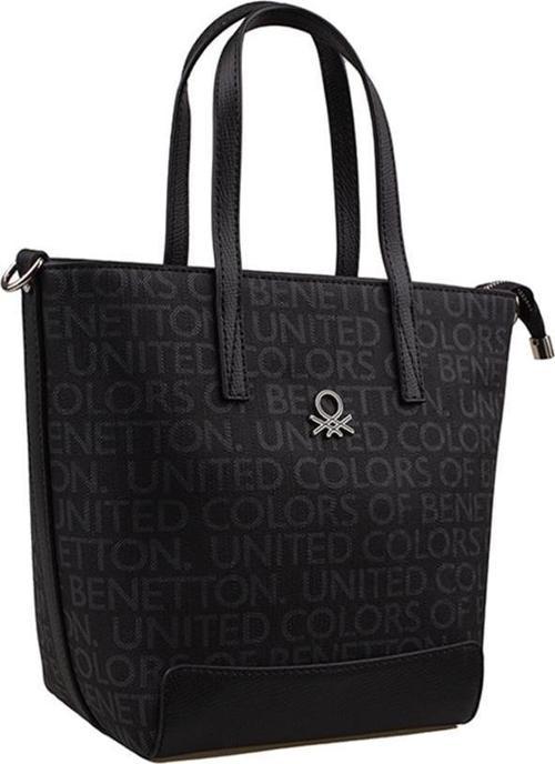 Siyah Monogram Eskitme Kadın El Çantası BNT 1331