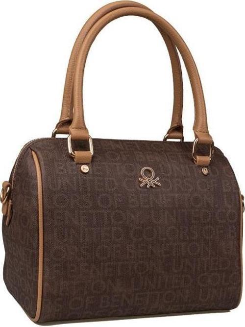 Kahverengi Kadın Monogram Eskitme Kol Çantası BNT 1533