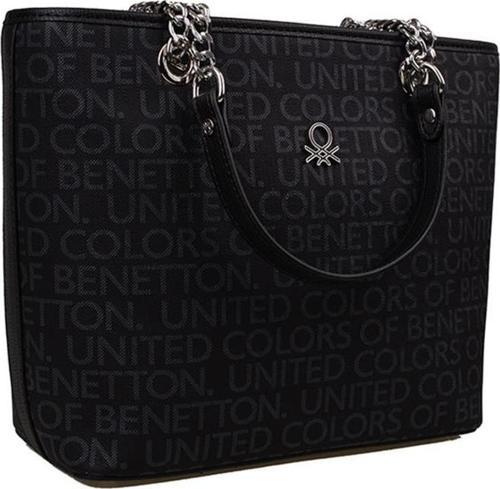 Siyah Eskitme Monogram Kadın Kol Çantası BNT 1279