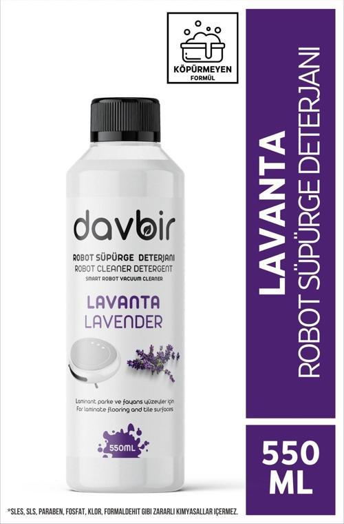 Lavanta Kokulu Akıllı Robot Süpürge Deterjanı, Sprey Mop Deterjanı, Yüzey Temizleyici 550Ml