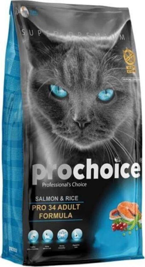 34 Somonlu Ve Pirinçli Yetişkin Kedi Maması 15 kg