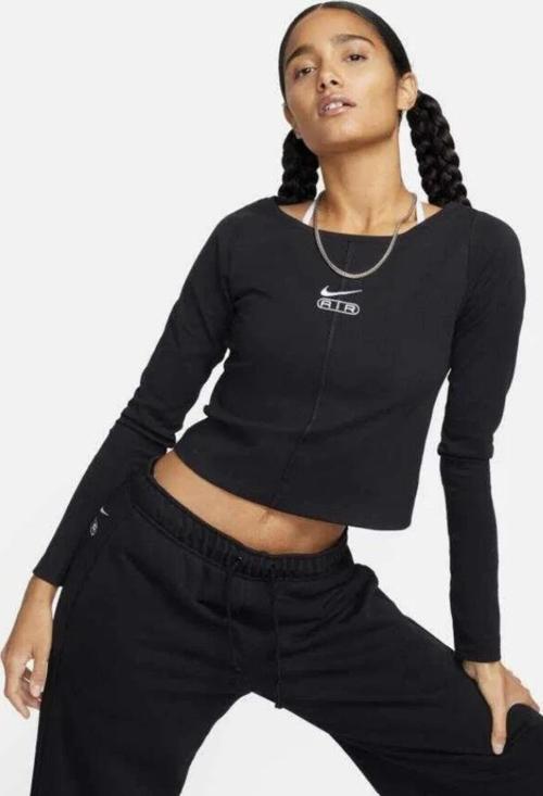 Air Ls Top Kadın Siyah Sweatshirt