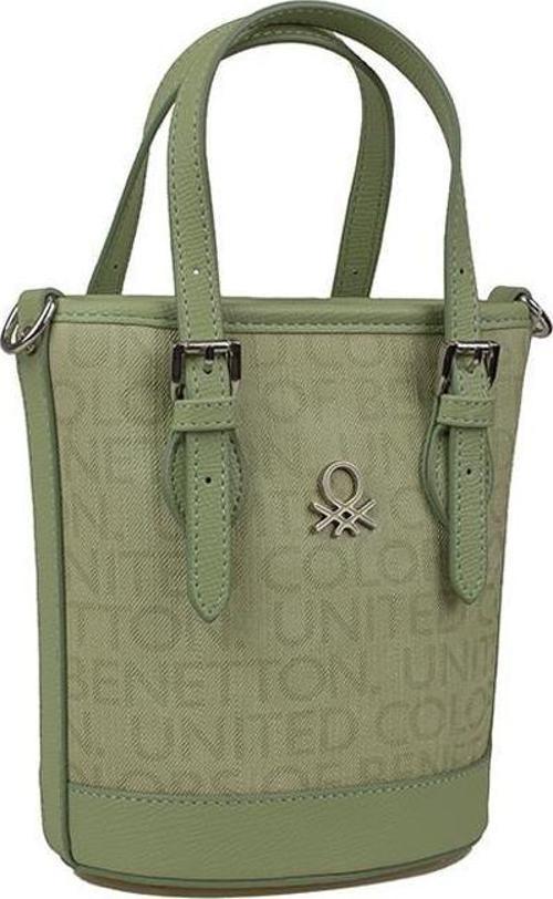 Haki Monogram Eskitme Kadın Küçük El Çantası BNT 1329