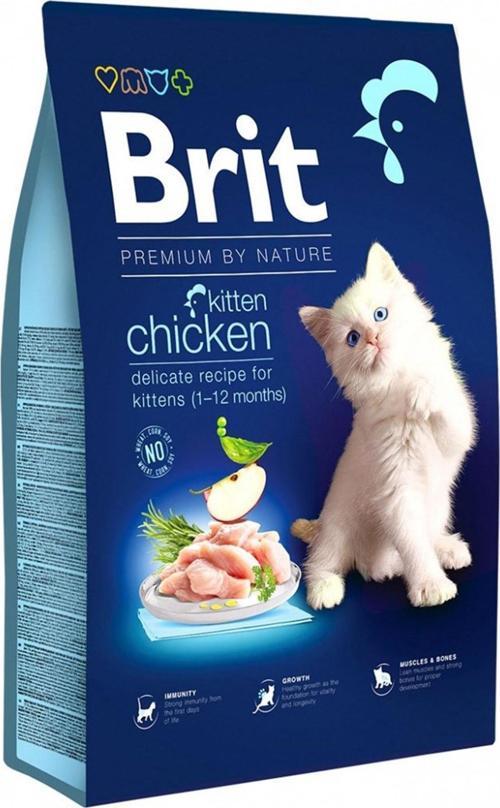 Brit Premium Kitten Tavuk ve Somonlu Yavru Kedi Maması 8 kg