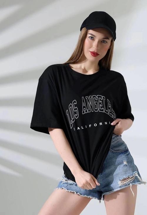 Angeles baskılı tişört