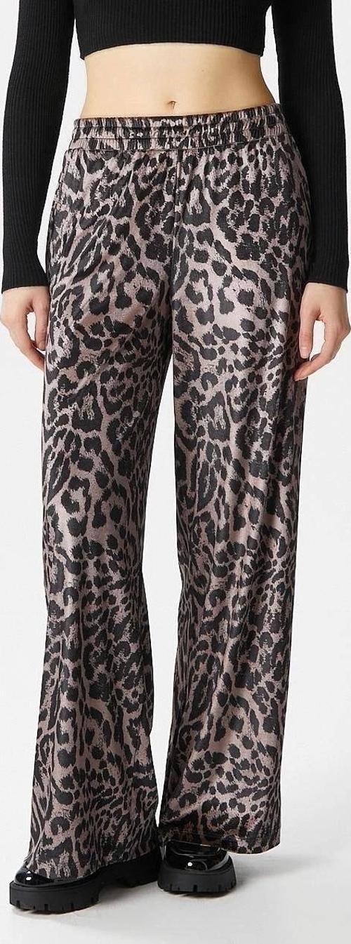 Leopar desen pantolon