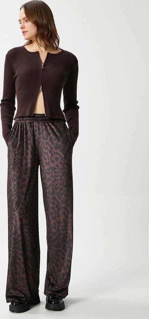 Leopar desen pantolon