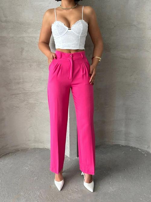 Palazzo fuşya pantolon