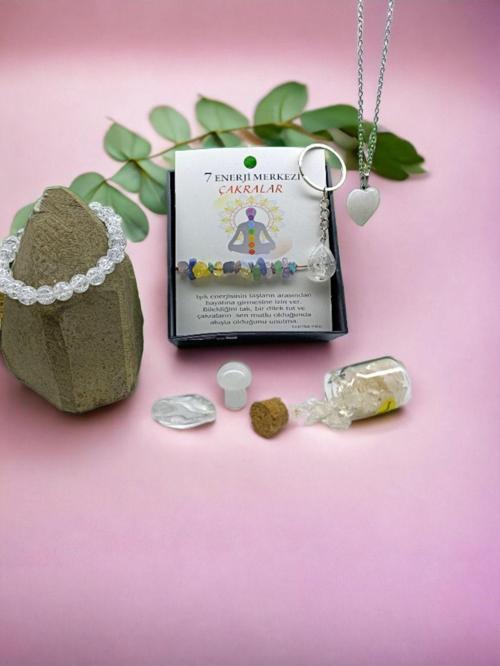 Kristal Quartsz Doğal Taş Set (Sertifikalı)