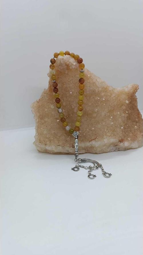 Sarı Akık Dogaltas Tespih