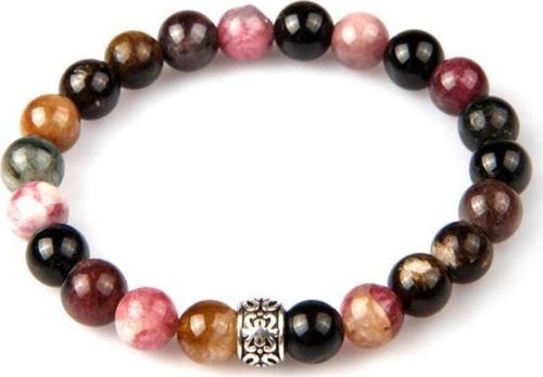 Turmalin Doğal Taş Bileklik 7 Mm Küre Kesim