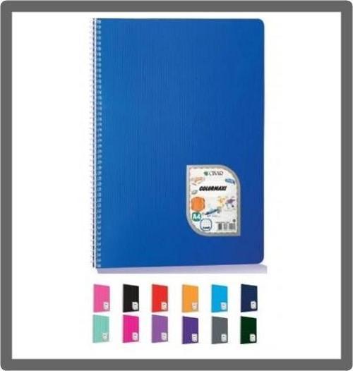 Colormaxi 96 Yaprak Kareli A4 Defter Pp Spiralli - 3 adet