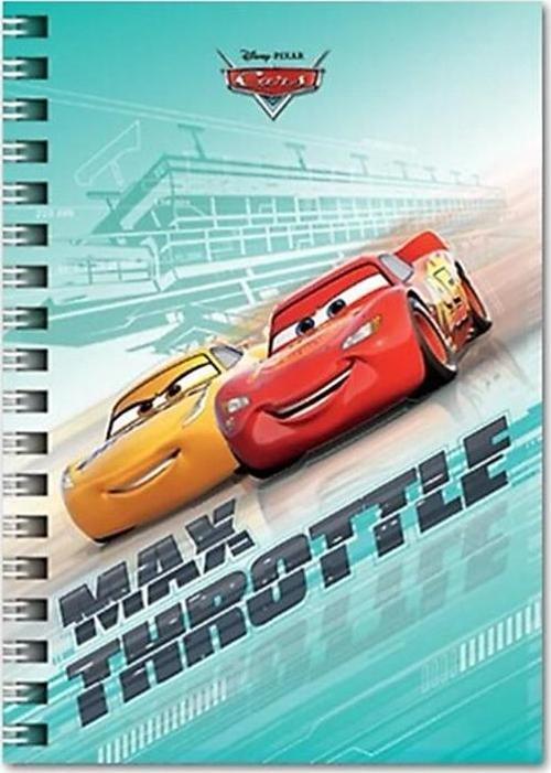 Cars 80 Yaprak Çizgili A6 Not Defteri Spiralli - 3 adet