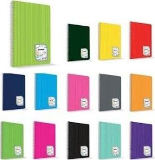 Colormaxi 72 Yaprak Çizgili 17X24 Defter Spiralli Pp Kapak - 4 adet