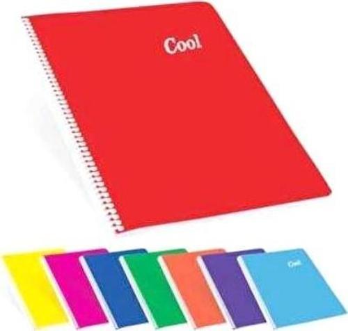 Cool 60 Yaprak Kareli A4 Defter Pp Kapak Spiralli Karışık