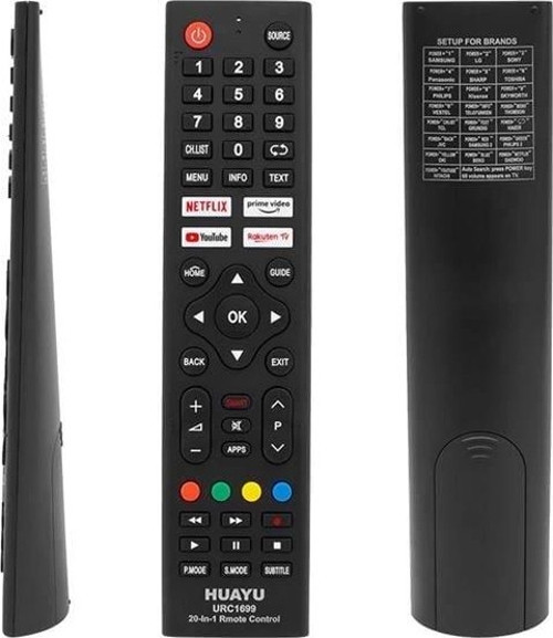 URC1699 20in1 Netflix - Youtube - Prime Video Tuşlu Universal Lcd-Led Tv Kumanda