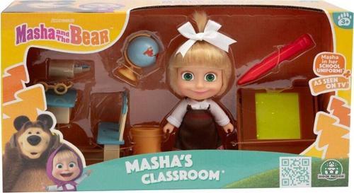 MHA07000 Maşa ve Koca 12cm Masha ve Okul Oyun Seti