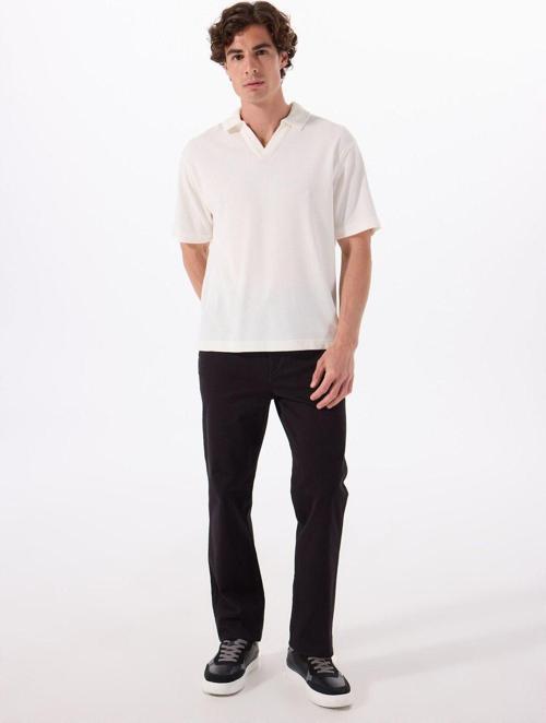 Normal Bel Slim Fit Siyah Erkek Chino Pantolon Chino Pantolon - WM01003001