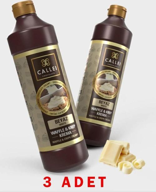 Waffle & Krep & Pankek Sos Beyaz Çikolata 1000gr x 3 Adet
