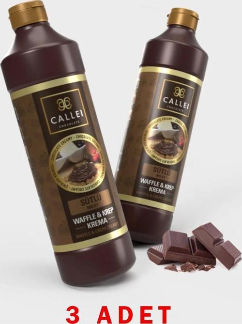 Waffle & Krep & Pankek Sos Sütlü Çikolatalı 1000gr X 3 Adet