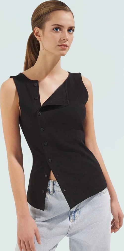 Kadın Bisiklet Yaka Fitted Örme Bluz Günlük Stil Rahat Ve Şık Özel Tasarım