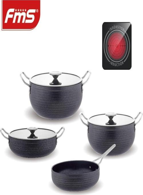 İNDÜKSİYON 7 PARÇA ELİT GRANİT SET SİYAH