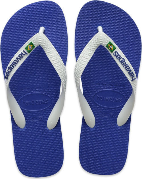 4110850 Brasil Logo Parmak Arası Mavi Unisex Terlik