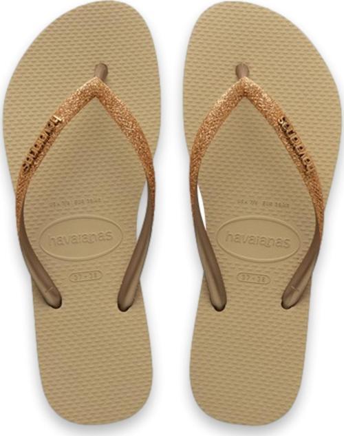 4146975 Slim Glitter Ii Parmak Arası Kahverengi Kadın Terlik