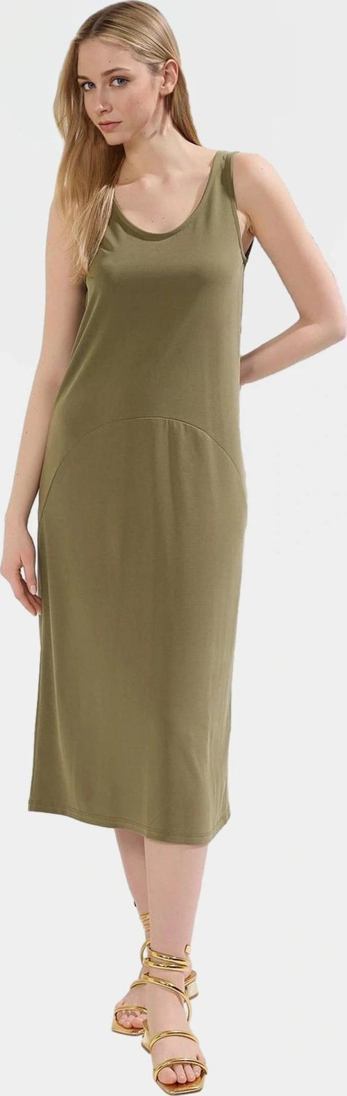 Şık Havuz Yaka Modal Elbise Rahat Kalıp Yazlık Günlük Kaliteli İşçilik Premium Kalite Modern Stil