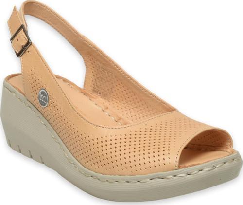 D25Ys-5195Z Günlük Bej Kadın Sandalet