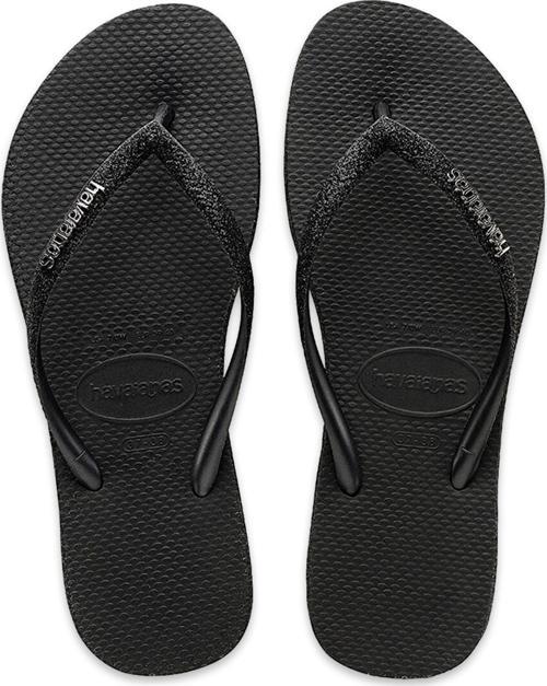 4146093 Slim Sparkle Ii Parmak Arası Siyah Kadın Terlik