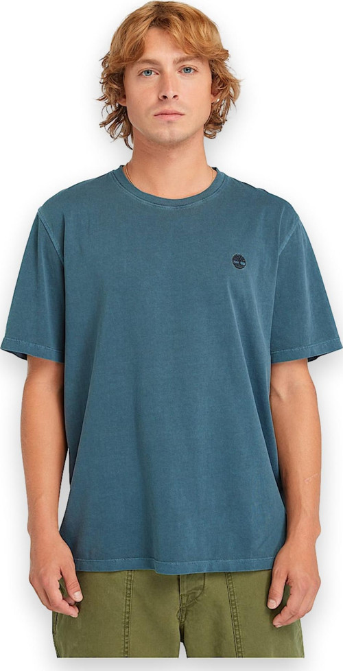 Tb0A5Yay Garment Dye Sleeve Lacivert Erkek T-Shirt