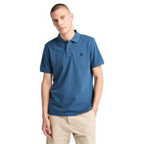 Tb0A6Vdp Millers River Pique Sleeve Polo Mavi Erkek T-Shirt