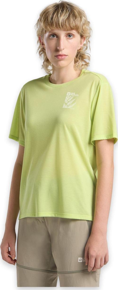 A63953 Vonnan Graphic T W Açık Yeşil Kadın T-Shirt