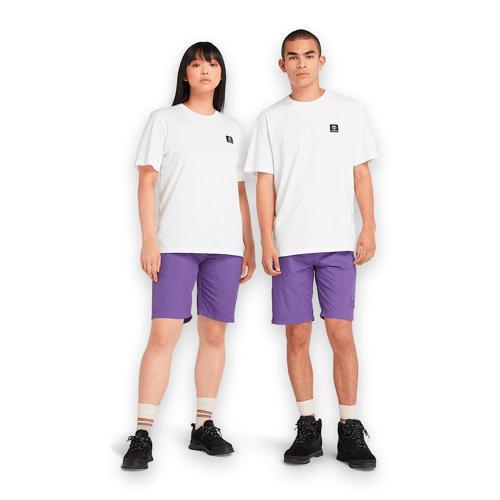 Tb0A5Rce Sleeve Woven Badge Tee Beyaz Unisex T-Shirt