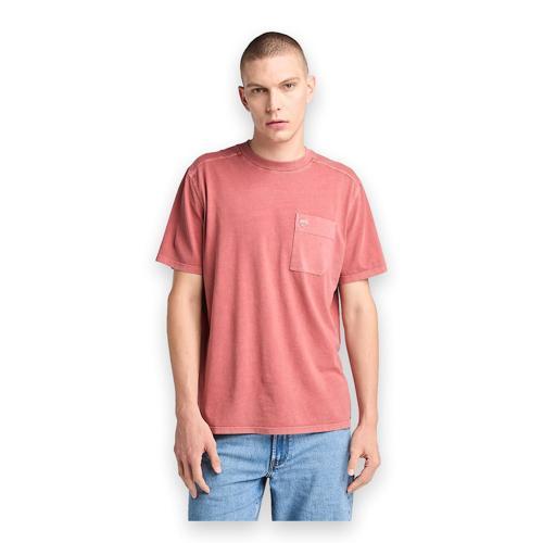 Tb0A5Vdh Garment Dye Chest Pocket Tee Kırmızı Erkek T-Shirt