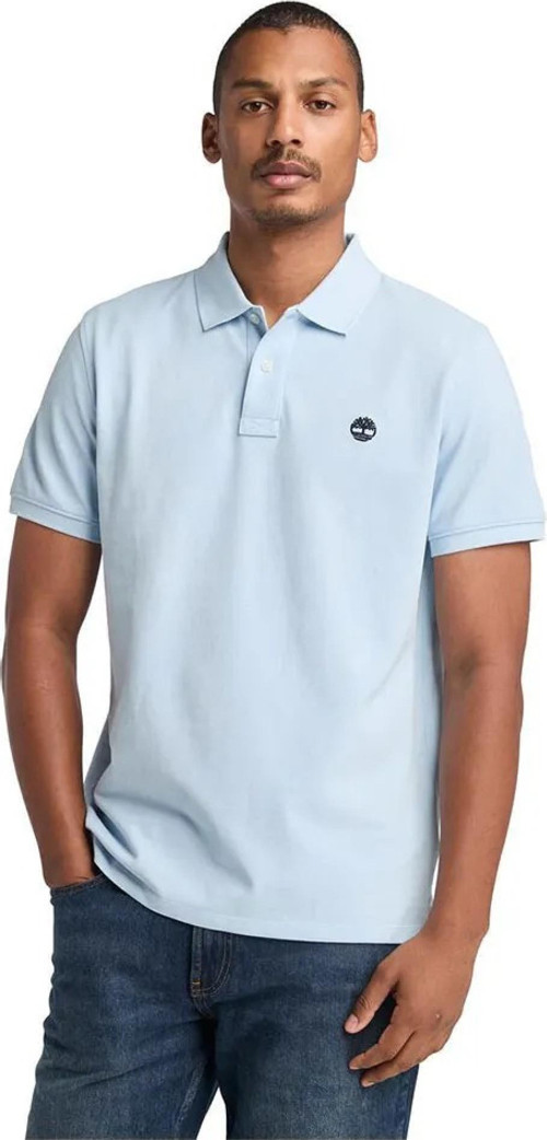 Tb0A6Vdp Millers River Pique Sleeve Polo Açık Mavi Erkek T-Shirt
