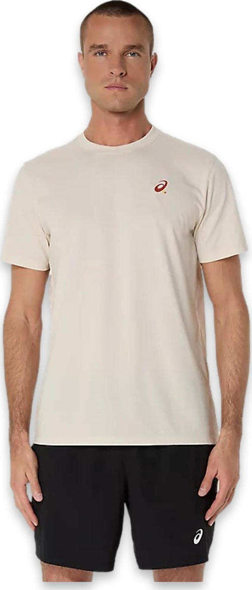 2041A348 Court Graphic Ss Top Krem Erkek T-Shirt