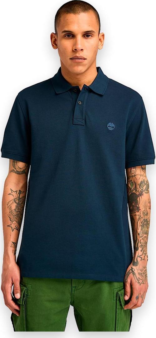 Tb0A6Bx4 Millers River Sleeve Stretch Polo Lacivert Erkek T-Shirt
