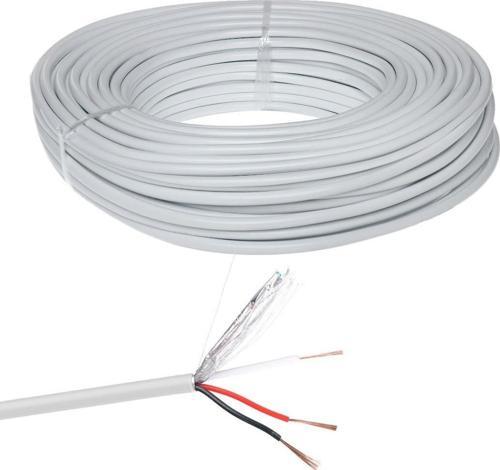 Powermaster PM-27948 2+1X0.50mm Cca Cctv Kamera Kablosu 100 Metre Güvenlik Kamerası Kablosu