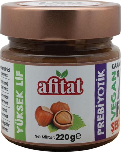 Glutensiz Seker Ilavesız Vegan Prebiyotik Kakaolu Fındık Kreması %50 Fındık 220gr