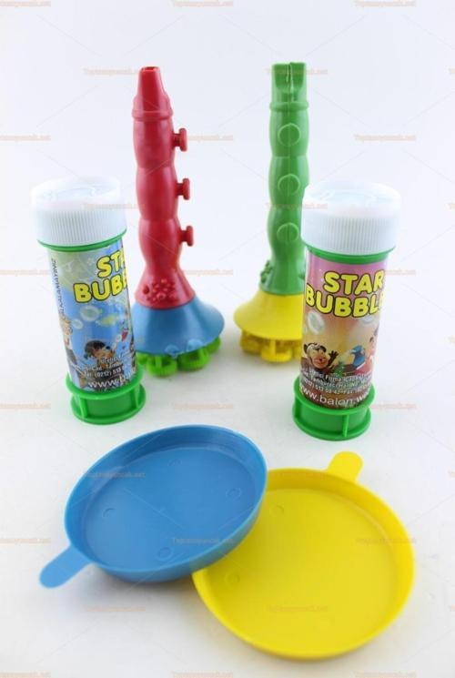 Büro Ev Ofis Çocuğu Oyuncak Hediyesi için Baloncuk Köpük Yapma Borazan Seti