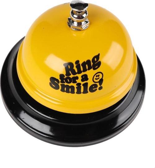 Büro Ev Ofis Hediyesi için Dekoratif Masaüstü Ring For a Smile Bell Boy Çanı
